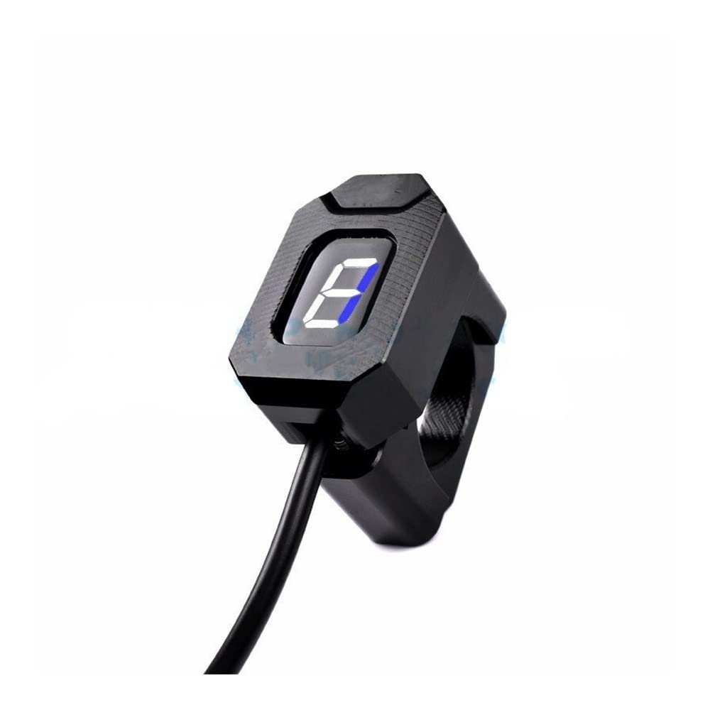 Indicador Marchas Moto Medidor Digital de Velocidad Motocicleta, electrónica Impermeable, L, indicador Marcha 1-6 Niveles, Apto para Dyag Star 1999-2006 A112
