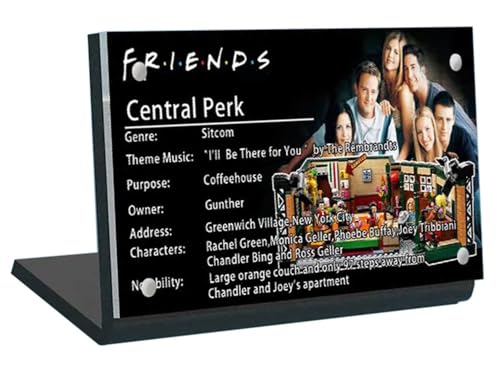 Caikbms Acrylic Showcase Compatible with Lego Friends Central Perk Cafe 21319, Dustproof Display Case for Models Collectibles (Only Showcase, Without Lego Set) A, 5mm Caikbms Acrylic Showcase Compatible with Lego Friends Central Perk Cafe 21319, Dustproof Display Case for Models Collectibles (Only Showcase, Without Lego Set) A, 5mm