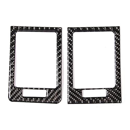 Für W204 Carbon - 2 Stück Control Panel Vent Trim Soft Carbon Fiber Air Outlet Cover Fit Für W204 05-12...