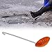 Milageto Ice Fishing Skimmer, Easy to Store and Carry Ice Slush with Good Toughness Aluminum Handle, Ice Fishing er Ice Fishing Accessories, Ice Fishing Gear for ing Out Ice