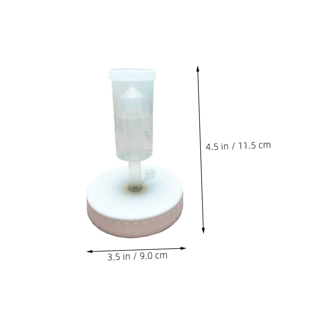 JECOMPRIS 2pcs Wide Mouth Jar Lids Airtight Sealing Caps for Fermenting Pickling Preserving Compatible with Mason Jars Spillproof Design for Freshness Preservation