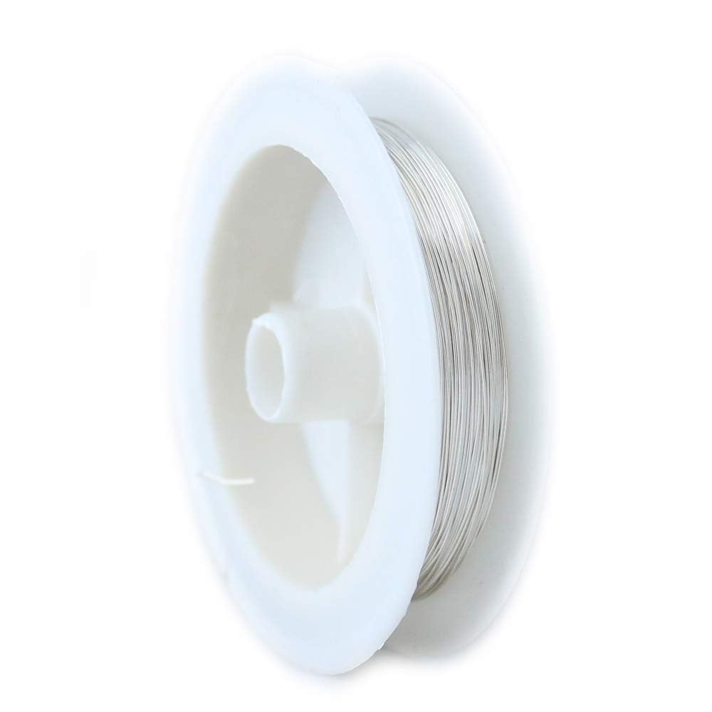 Draht aus 925er Sterlingsilber, halbrund, halbrund, hergestellt in den USA, 7,6 m CRAFT WIRE