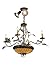 Meyda Tiffany 174910 Tiffany/Mica Nine Light Chandelier from Greenbriar Oak Collection in Antique Copper,Burnished Finish, 30.00 inches