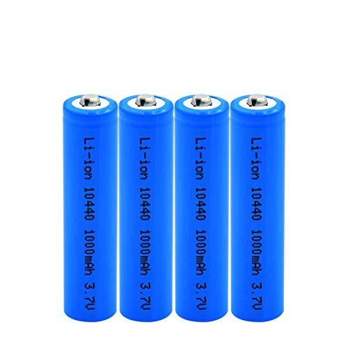 10440 3.7v 1000mah Lithium Ionen Lithium Li Ionen Batterien, Ersatzzellen für Fackel Elektrische Razor Maus 4pcs