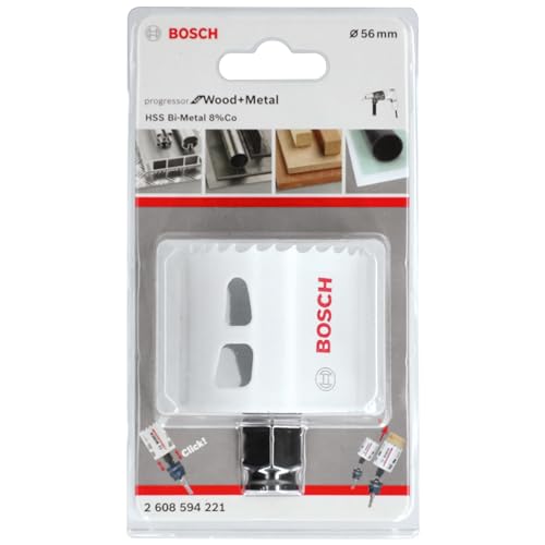 Scie trépan bimétal 56 mm Progressor Bois et Métal 2608594221 Bosch changement Power Change Plus. - vue 3