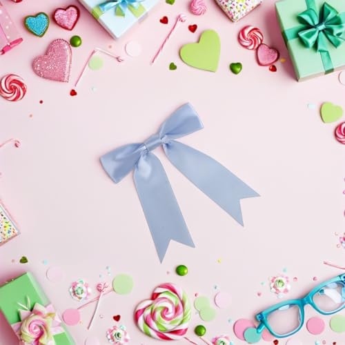 Cinta con lazo para adornar bolsas de dulces de CHICAMPERA pack de 60 moños 6