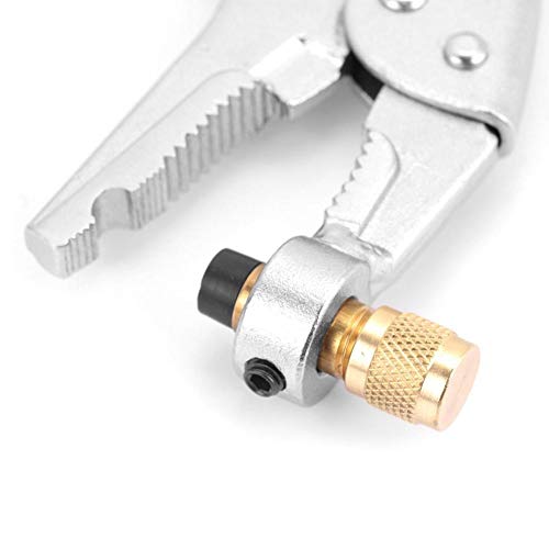 Refrigerant Recovery Pliers，Air Conditioner Refrigerant Recovery Refrigeration Tube Locking Plier，1/4In Sae Interface #TOP6