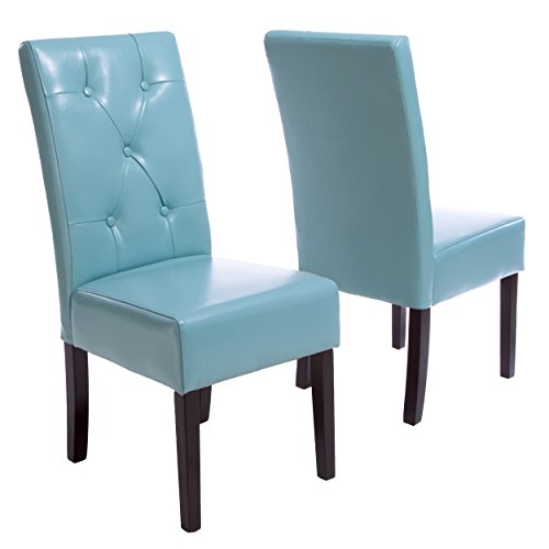 Best Selling Tristan Teal Bonded Leather Dining Chair, Green, Set Of 2 #TOP6