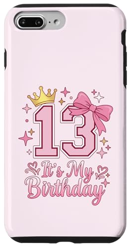 It's My 13th Birthday ���̎q �R�P�b�g���{�� �s���N 13�� �X�}�z�P�[�X iPhone 7 Plus/8 Plus �p