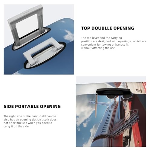 Elastic Travel Luggage Cover for Suitcase Tsa Approved Stretch Scratch-Resistant Suitcase Protector Cover Washable Red Carpet Airplane Baggage Covers Fits 18-32 Inch Luggage Case4