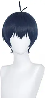 osseoca イサギ 余一 コスプリー ウィッグ ダークブルー 28cm 27.9 cm (Isagi Yoichi-DBL)