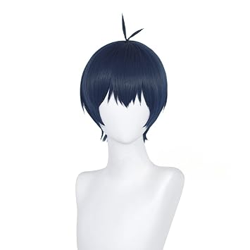 Isagi Yoichi Cosply Wig Dark Blue 28cm 11inch Isagi Yoichi-DBL