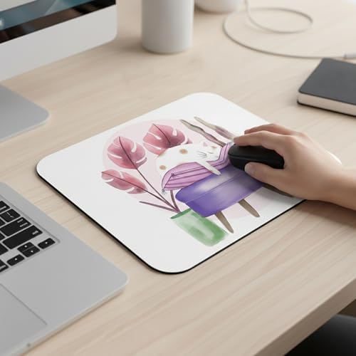Image of Premium Non-Slip Mouse Pad | Smooth Fabric Surface | Anti-Skid Rubber Base | Office, Home & Gaming