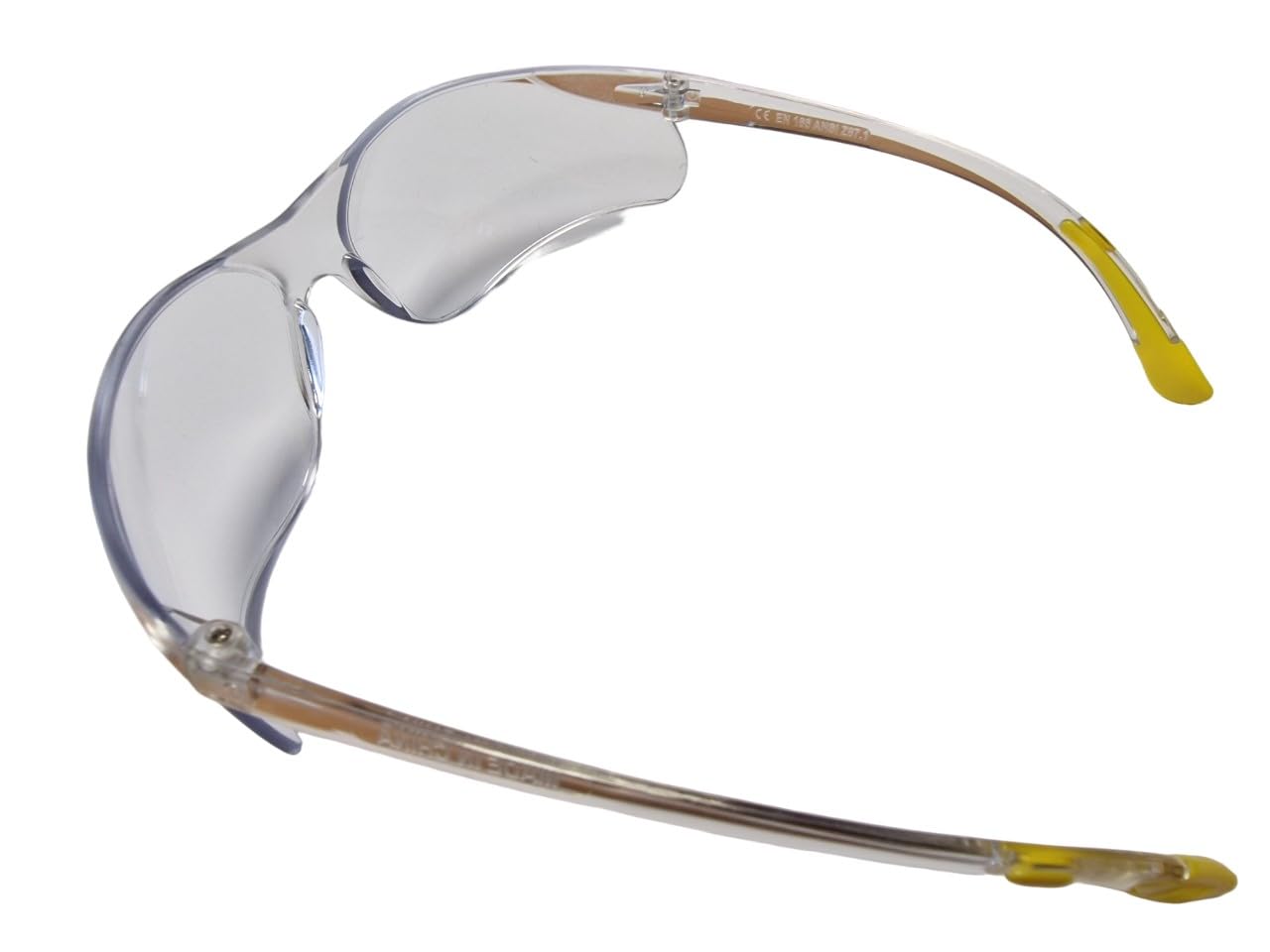 PTI Clear Lens Safety Glasses, CE EN166 certified, Lightweight, Work Glasses with UV400 Anti-Fog Anti-Scratch Lens - Image 2