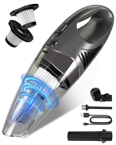 TANYO Aspirateur à Main sans Fil, 11000PA Aspirateur Voiture Puissant avec Moteur sans Brosse, 4 en 1 Aspirateur de Table avec Filtre HEPA, Mini Aspirateur...