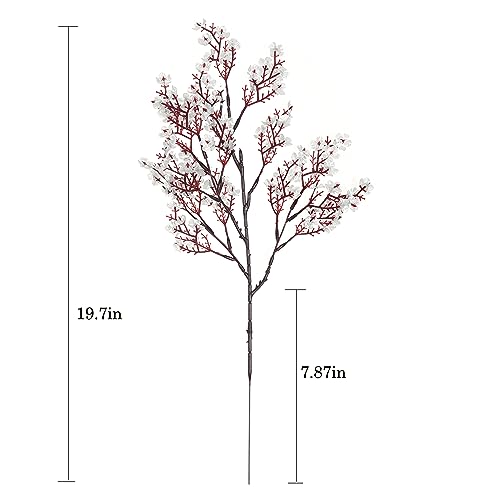 JAKY-Global Babys Breath Silk Artificial Flowers Bulk 12pcs for Fall Decor Fake Flower Bouquet Bulk for Home Kitchen Indoor Bouquet Floral Arrangement Table Centerpieces Party Decor(Silver 12pcs) - Image 2