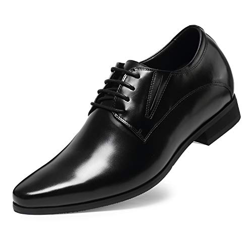 Chaussures Rehaussantes Homme - Gain Jusqu'à 7 Cm - Modèle Genova En Cuir - Style Décontracté élégant