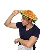 ReeneCho Hamburger Hat Funny Food Delicious Burger Costume BBQ Hat