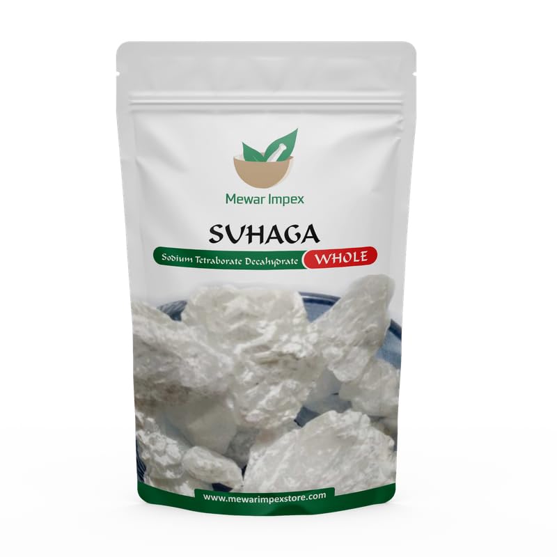 Mewar Impex Suhaga - 200 gm, Boracic, Borax, Sohaga, Pongaaram, Venkaram, Veligaram, Tinkal, Tankana Khara, Khadiyo Khara, Biligara, Suhaga Whole