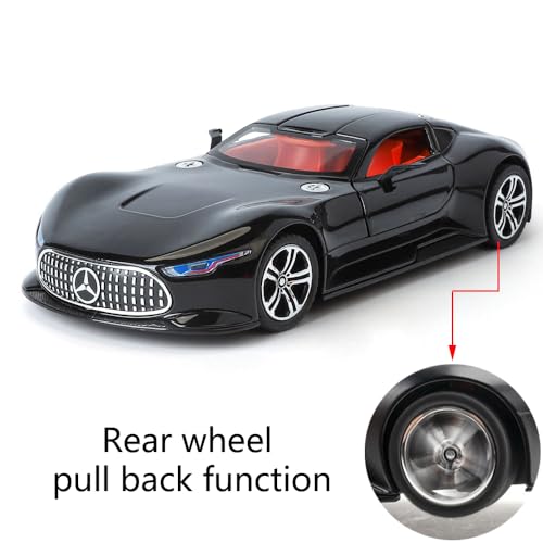 Modelo de auto iLooboo 1:24 AMG Vision GT Negro miniatura 6