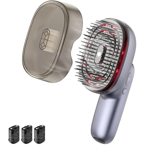 Deerma Scalp Massager Hair Growth,Christmas Gifts,Vibration Massage Hair Brush with Essential Oil Misting Nourishes, Electric Deep Scalp Scrubber Head Massager Massaging Scalp for Muscle Relax Cover