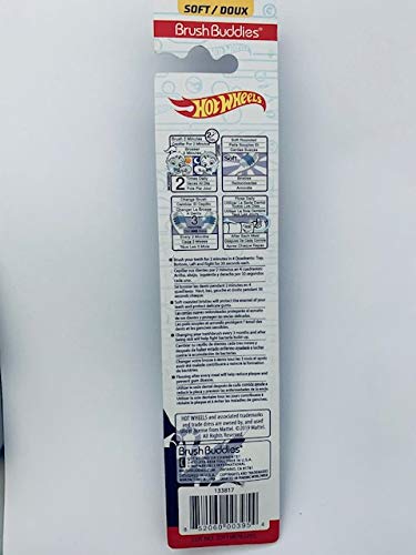 Brush Buddies Hot Wheels Toothbrush With Bristle Cover - Soft, Human Powered #TOP29