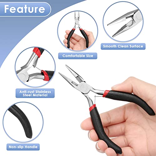 Billbotk Needle Nose Pliers For Jewelry Making, Long Nose Craft Pliers, Needlenose Pliers For Jewelry Making - Image 4