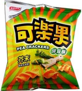 芥末可樂果Koloko Spiral Pea (Broad Bean) Crackers Wasabi Flavor 2oz x 12pk