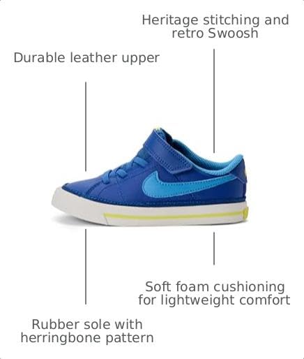 Image of Nike Unisex Kids' Court Legacy Shoes - Boys Girls Toddlers & Baby Sneakers
