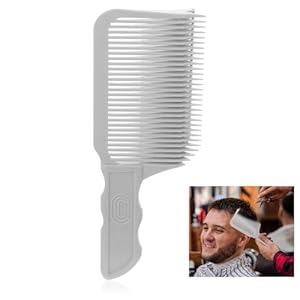 Molain Professional Hair Cutting Tools – Heat Resistant Clipper Comb with Curved Positioning, Flat Top Comb for Blending and Men’s Home Salon Styling