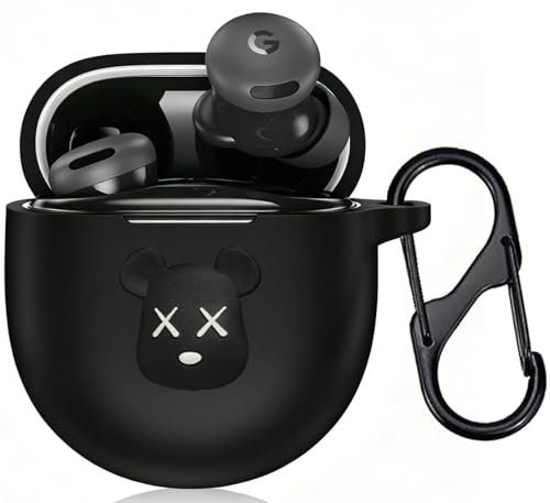 [KOMININA] Google Pixel Buds 2a �p �P�[�X ���� ���C�����X �C���z���P�[�X Google Pixel Buds 2a �p �J�o�[ �����[�d�\ �C���z���J�o�[ �����h�~ �L�Y�h�~ �ϏՌ� �h�� �h�o �y�� �V���R�� �ی�