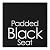 Folding Stool - Backless 24-Inch Stool with 225lb Capacity for Kitchen or Rec Room - Portable Indoor Counter Bar Stools by Trademark Home (Black)