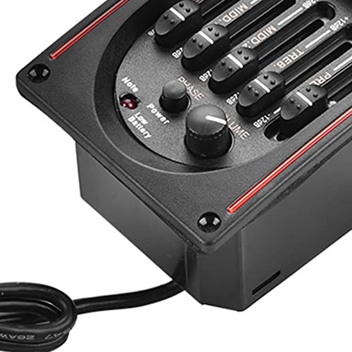 Ecualizador Digital de 5 Bandas y Sintonizador para Guitarra Acústica - Optimiza tu Sonido y Consigue el Tono Ideal - Compatible con Todos los Guitarristas miniatura 2