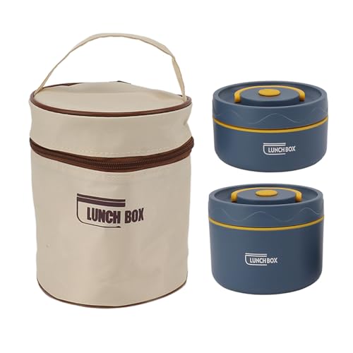 de Acero Inoxidable a Prueba de Fugas, para Adultos, de Acero Inoxidable, con Aislamiento Al Vacío, de Boca Ancha, para Sopa, Termo para Alimentos, (2 cajas aisladas)