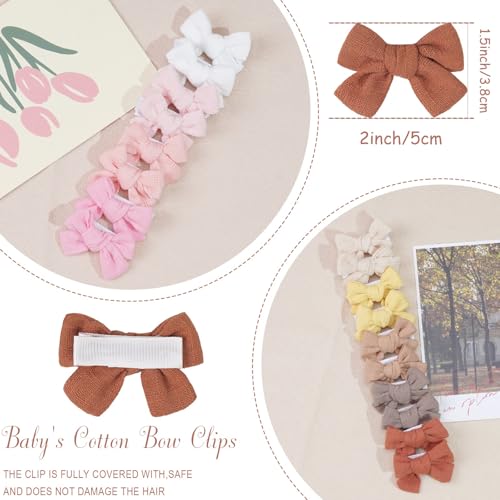 Pinzas para cabello con lazo para bebé 40 piezas miniatura 2