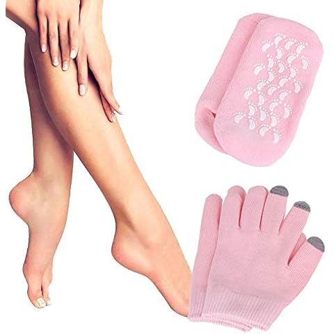 LERTREE 1 Pair Moisturizing Socks Spa Moisture Socks, With Touch Screen Moisturizing Gloves Smooth Hand Foot Skin Care Cover