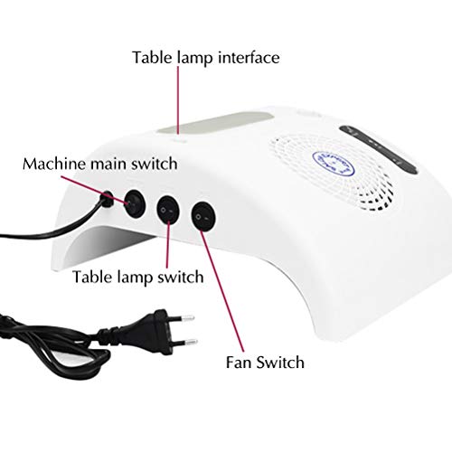 Yeah-hhi Staubabsaugung Maniküre Maschine Einzelne Ventilatoren Mit Licht Und Polieren Pen High Power Professionelle… – Bild 5