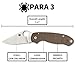 Spyderco Para 3 Folding Pocket Knife with 2