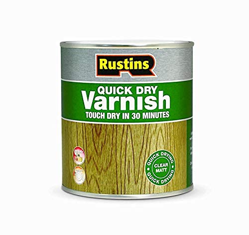 RUSTINS Quick Dry Varnish, Clear Matt, 500 ml