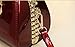 Nucucina Fashion Rhinestone Evening Bag for Women Top Handle Crossbody Handbags Leather Purses Small Hard Shoulder Bags (Red)