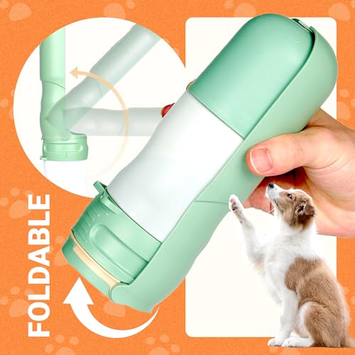 Dog Water Bottle with Lighting Function for Walking Camping Hiking Gear Outdoor, Portable Leak Proof Dog Travel Water Bottle Drinking Feeder for Pets (11.8Oz) Dog Water Bottle with Lighting Function for Walking Camping Hiking Gear Outdoor, Portable Leak Proof Dog Travel Water Bottle Drinking Feeder for Pets (11.8Oz)