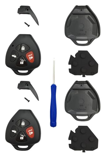 Repuesto de carcasa para mando Toyota de 4 botones para solucionar botones rotos