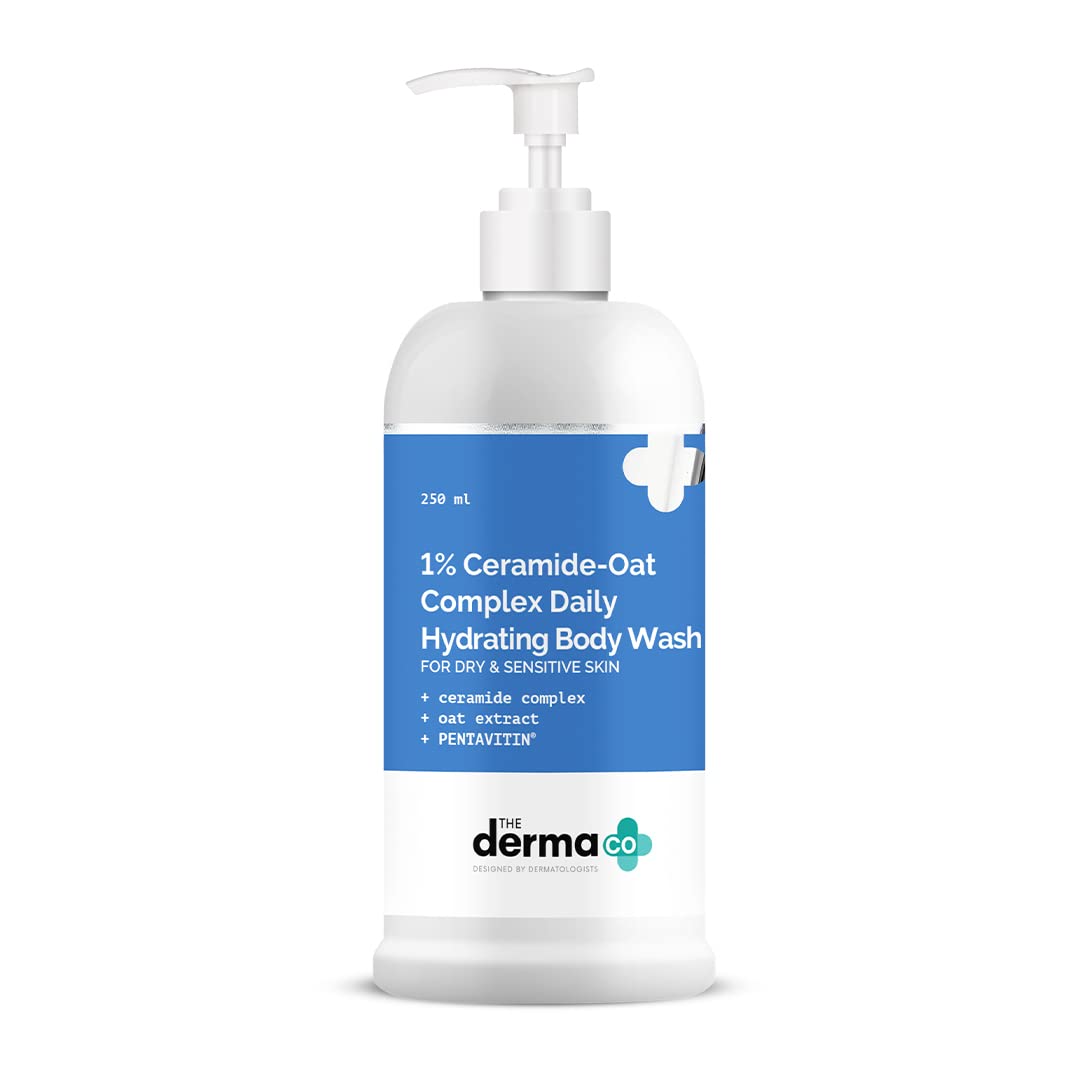 The Derma Co 1% Ceramide-Oats Complex Daily Hydrating Body Wash with Ceramides, Oat Extract & PENTAVITIN - 250 ml