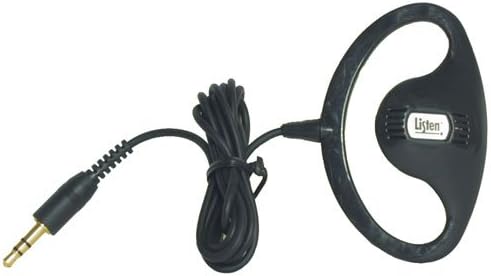 Listen Technologies LT-LA164 Listentech Ear Speaker; Easily Cleaned; Single Ear Clip; Strong Volume Output