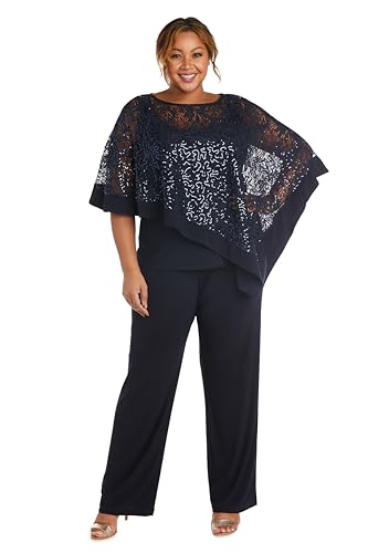 Twilight Elegance: Navy Lace Ensemble for Special Moments - Image 4