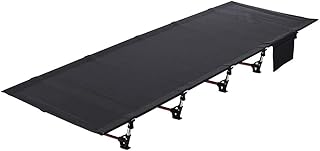 Campingbett Leicht Klappbar, Ultraleichtes Tragbares Feldbett klappbett für Outdoor Wanderung Reisen Strand, Belastbar bis...