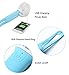 Momoday Mini Air Cool Fan Multi-function Personal Rechargeable USB hanging Handheld with LED Light Portable Cool Student Fan 3 Speeds Powered by Battery/USB for Home Office Outdoor and Travel (Blue)