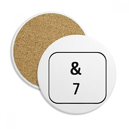 Dessous de verre Clavier Symbole 7 idéal pour un café au bureau - 2