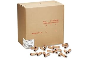 Preformed Tubular Coin Wrappers for Quarters