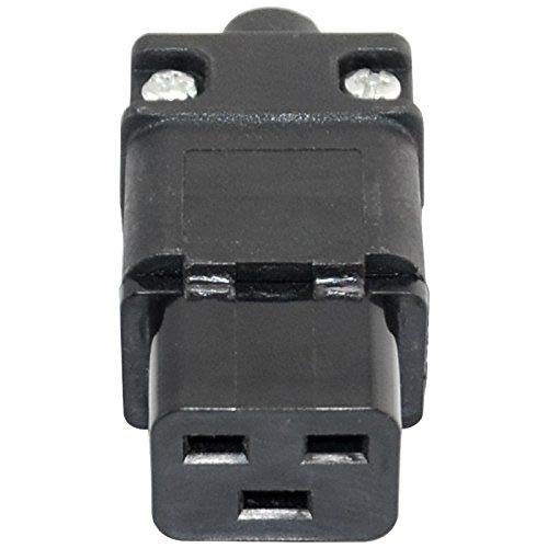 Panel-Steckdose IEC 320 C19, 16A/250V, Schwarz – Zur Wand- & Panelmontage Für Server, USV & Netzwerkschränke